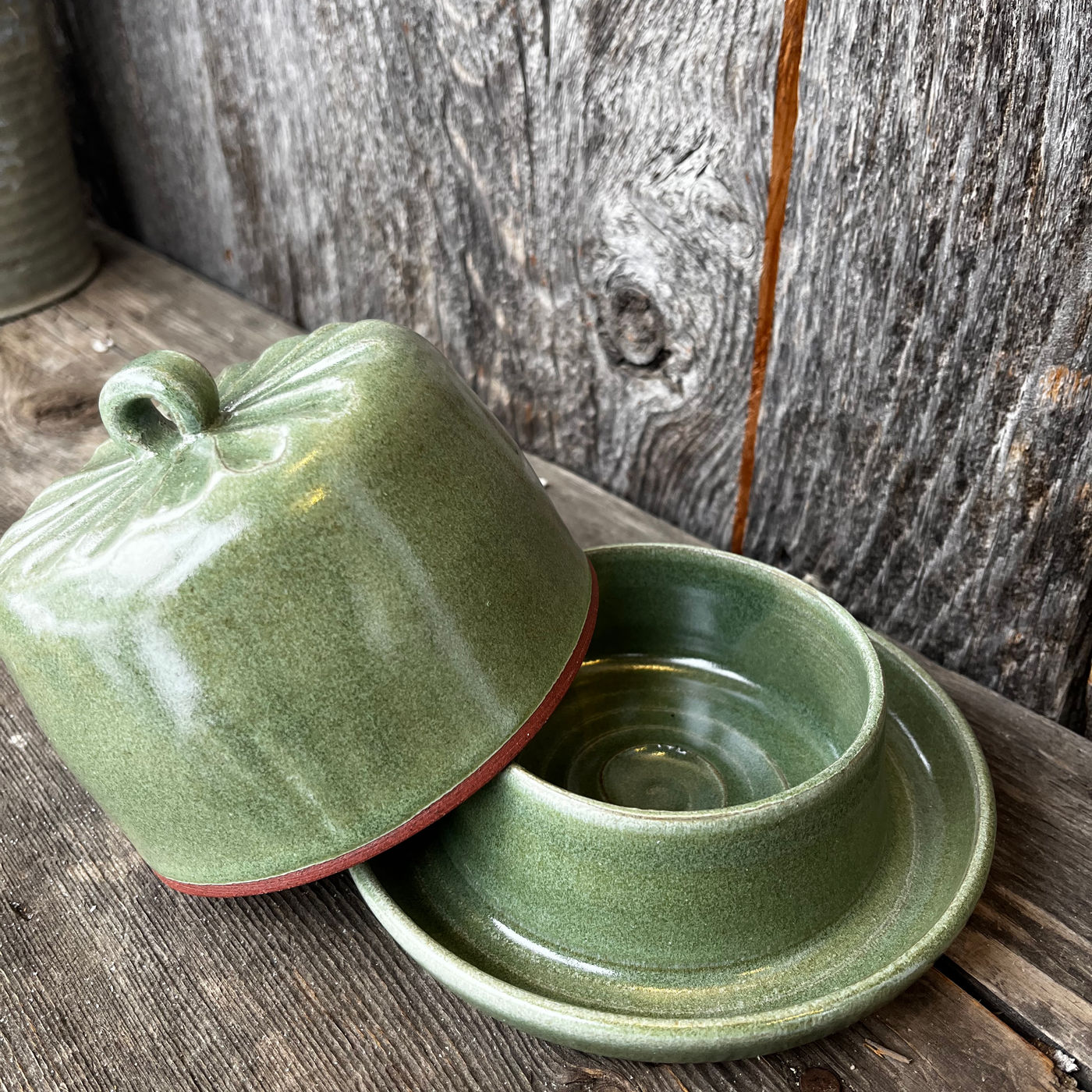 Green Butter Dish